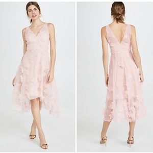 Marchesa Notte Pink Floral Dress